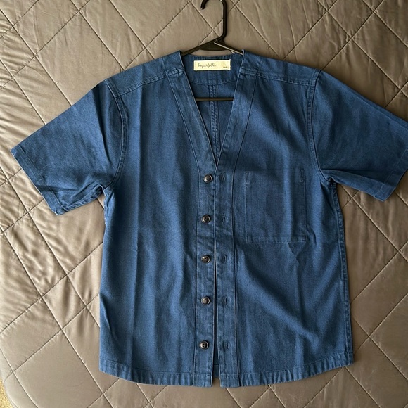 Imperfects The Benny Jersey in Vintage Blue Hemp - Picture 2 of 8